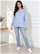 Jersey amplio strass en hombro