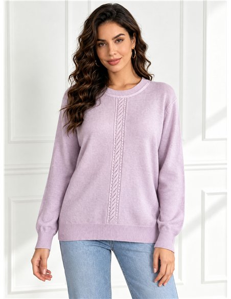 Oversized rhinestone centre panel sweater