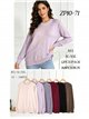 Oversized rhinestone centre panel sweater
