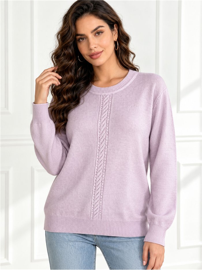 Oversized rhinestone centre panel sweater