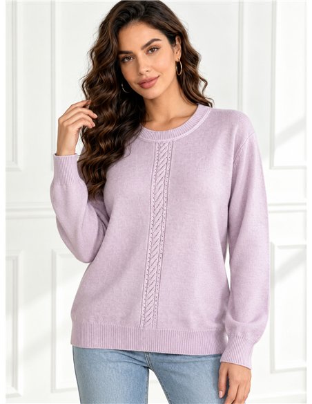 Oversized rhinestone centre panel sweater