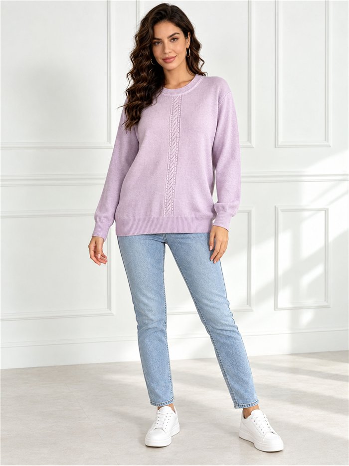 Oversized rhinestone centre panel sweater