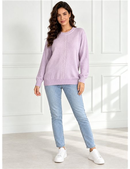 Oversized rhinestone centre panel sweater