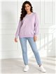 Oversized rhinestone centre panel sweater