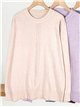 Oversized rhinestone centre panel sweater
