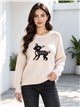 Jersey ciervo jacquard