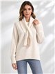 Conjunto jersey y bufanda de punto