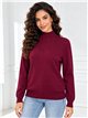 Jersey cuello alto strass