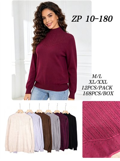 Jersey cuello alto strass 2
