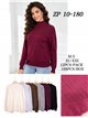 Jersey cuello alto strass