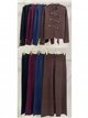 Conjunto chaqueta militar de punto y pantalón wide leg