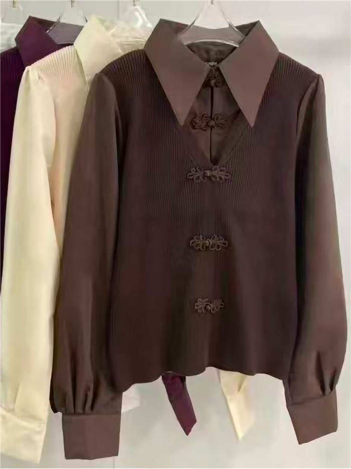 Jersey alamares efecto camisa
