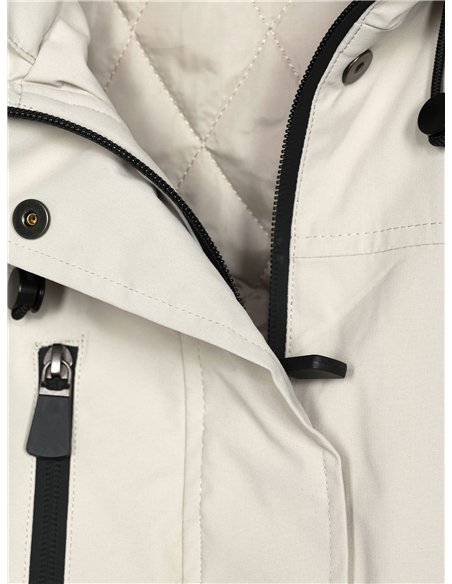 Parka con cappuccio e tasche cargo