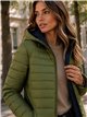 Giacca imbottita reversibile con cappuccio