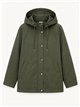 Parka gommato con cappuccio