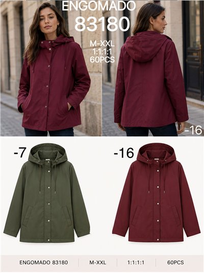 Parka gommato con cappuccio 2