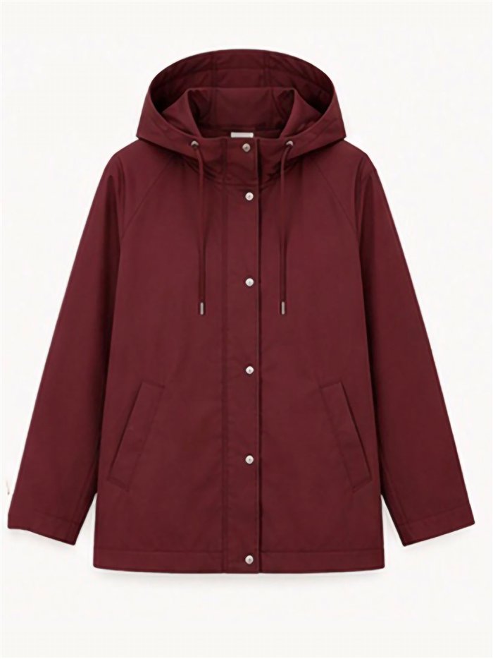 Parka gommato con cappuccio