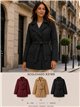 Trench imbottito con cintura