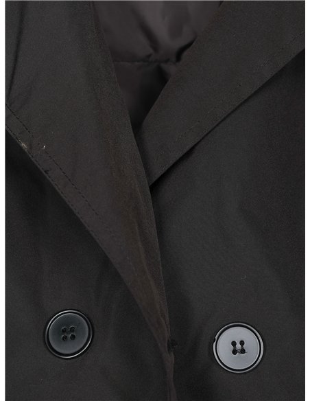 Trench imbottito con cintura