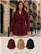 Trench imbottito con cintura