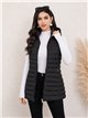 Gilet imbottito lungo reversibile