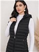 Gilet imbottito lungo reversibile