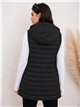 Gilet imbottito lungo reversibile