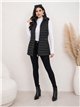 Gilet imbottito lungo reversibile