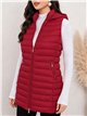 Gilet imbottito lungo reversibile