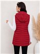 Gilet imbottito lungo reversibile