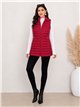 Gilet imbottito lungo reversibile