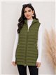 Gilet imbottito lungo reversibile