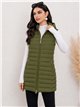 Gilet imbottito lungo reversibile
