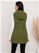Gilet imbottito lungo reversibile