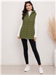 Gilet imbottito lungo reversibile