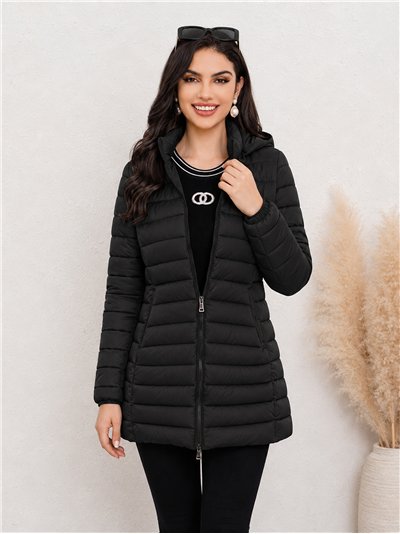 Cappotto imbottito con cappuccio