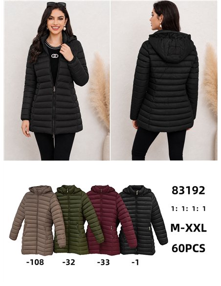 Cappotto imbottito con cappuccio