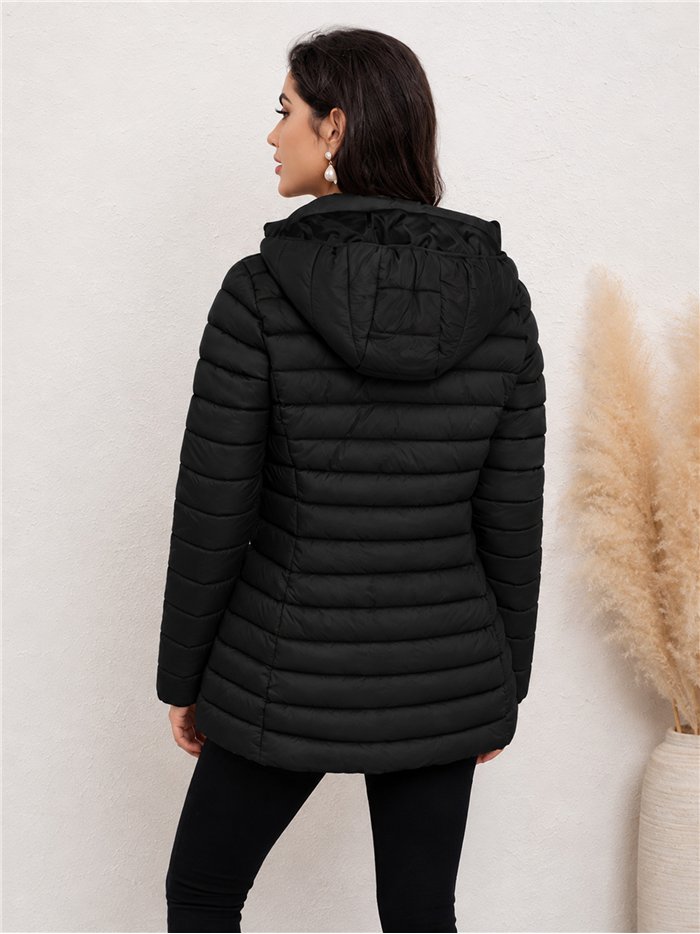 Cappotto imbottito con cappuccio