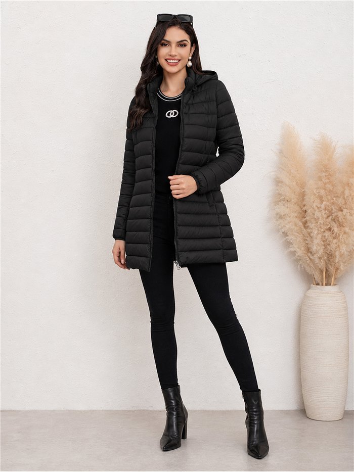 Cappotto imbottito con cappuccio