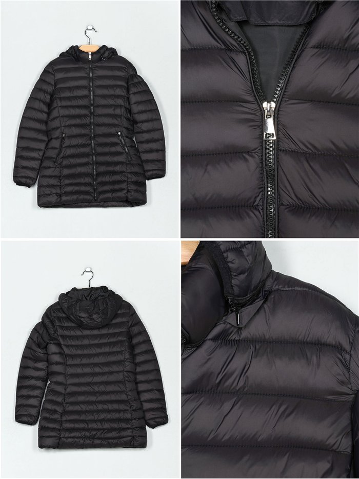Cappotto imbottito con cappuccio