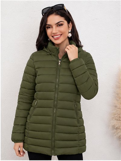 Cappotto imbottito con cappuccio