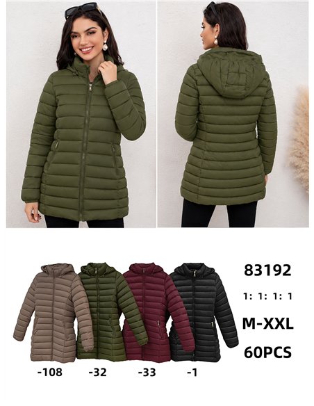 Cappotto imbottito con cappuccio