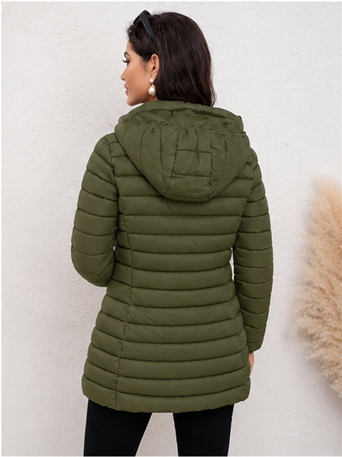 Cappotto imbottito con cappuccio