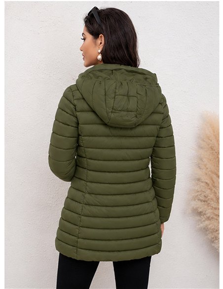 Cappotto imbottito con cappuccio