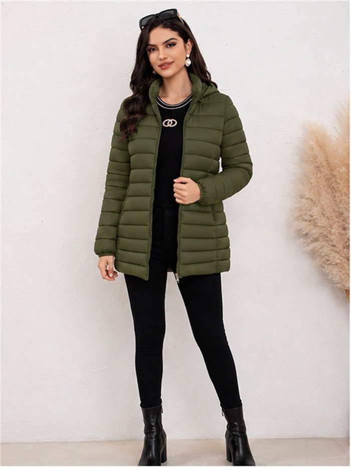 Cappotto imbottito con cappuccio