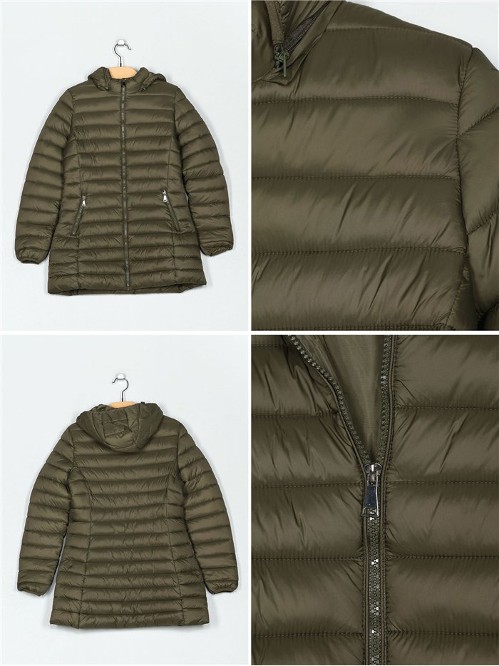 Cappotto imbottito con cappuccio