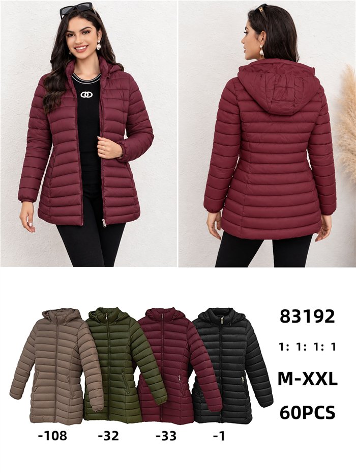 Cappotto imbottito con cappuccio