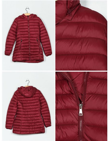 Cappotto imbottito con cappuccio