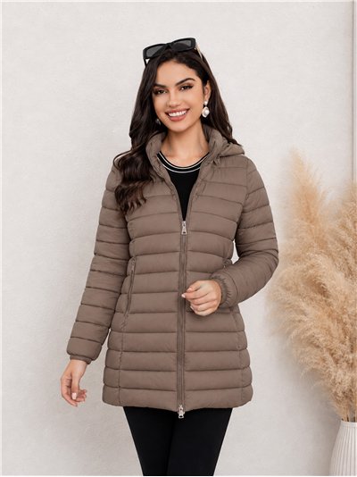 Cappotto imbottito con cappuccio