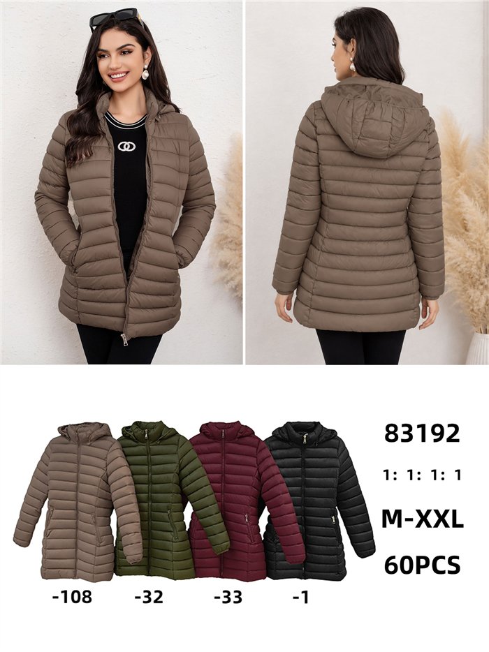 Cappotto imbottito con cappuccio